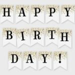 🎉 ¡Descarga gratis el mejor 🎂 banner de feliz cumpleaños para imprimir en formato PDF!