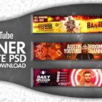 🎨 Plantilla de banner de YouTube PSD: Crea diseños impresionantes y profesionales